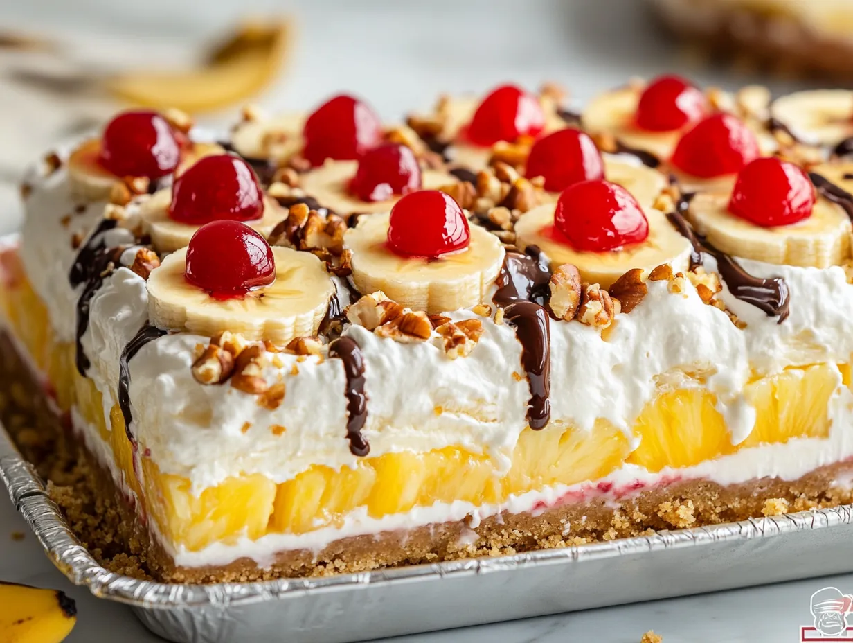 Easy No-Bake Banana Split Dessert: Your Sweetest Summer Dream step by step