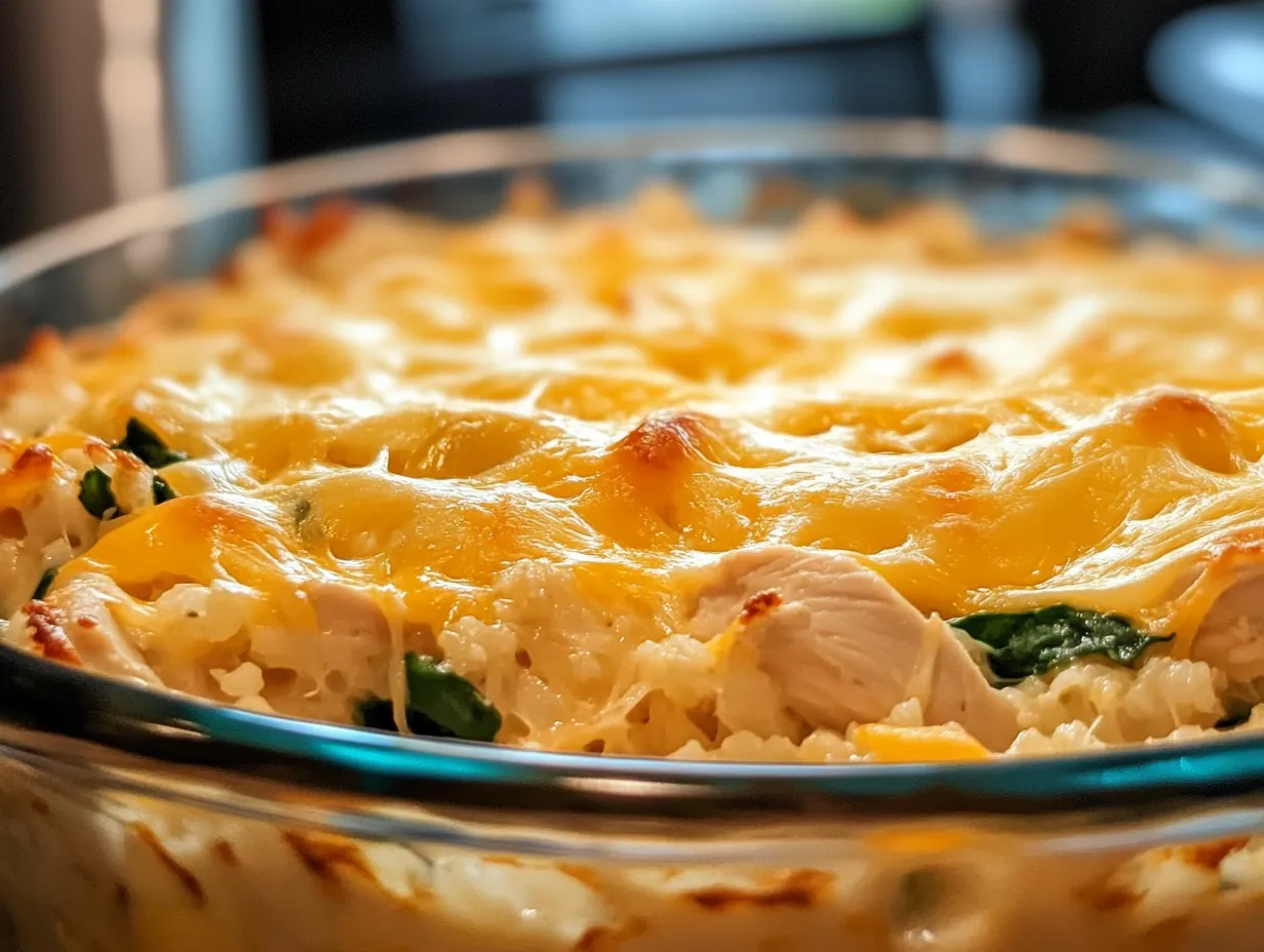 Unleash Flavor: Your Healthy Chicken Cauliflower Rice Casserole finished dish