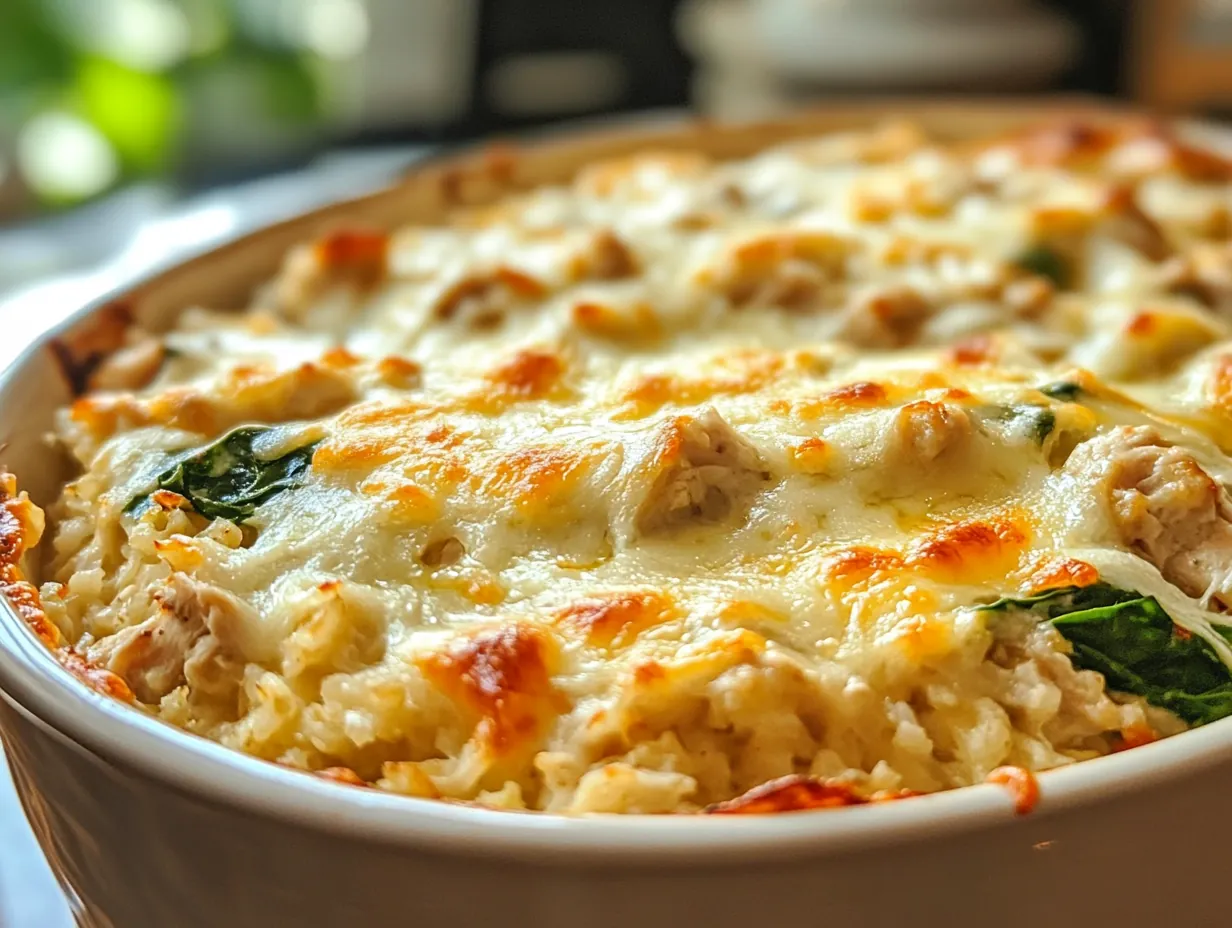 Unleash Flavor: Your Healthy Chicken Cauliflower Rice Casserole Awaits step by step